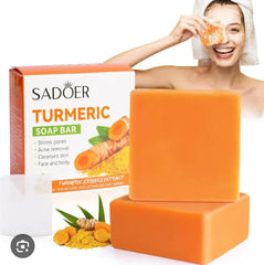 Organic Turmeric + Kojic acid Soap Face Cleansing & Whitening