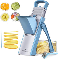Upgraded Kitchen, Larger Food Port, Food Slicer, Potato Fryer, Adjustable