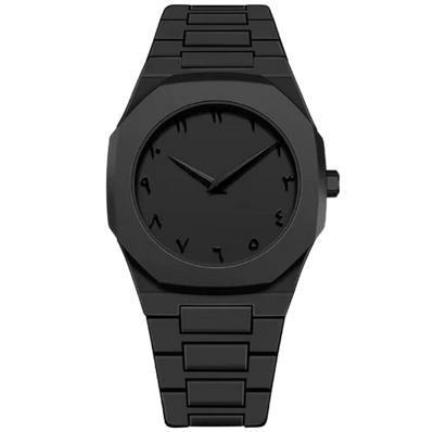 Santoni Black Arabic Watch – جمال في كل لحظة | Unique Edition for Men