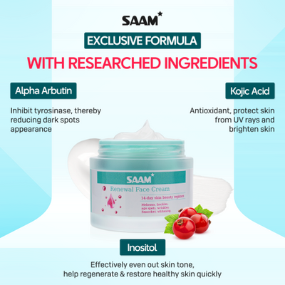 60% Off SAAM Renewal Face Cream for Melasma and Freckles Treatment