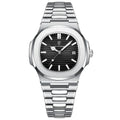 Errav Classic Black Dial Stainless Steel Waterproof Watch