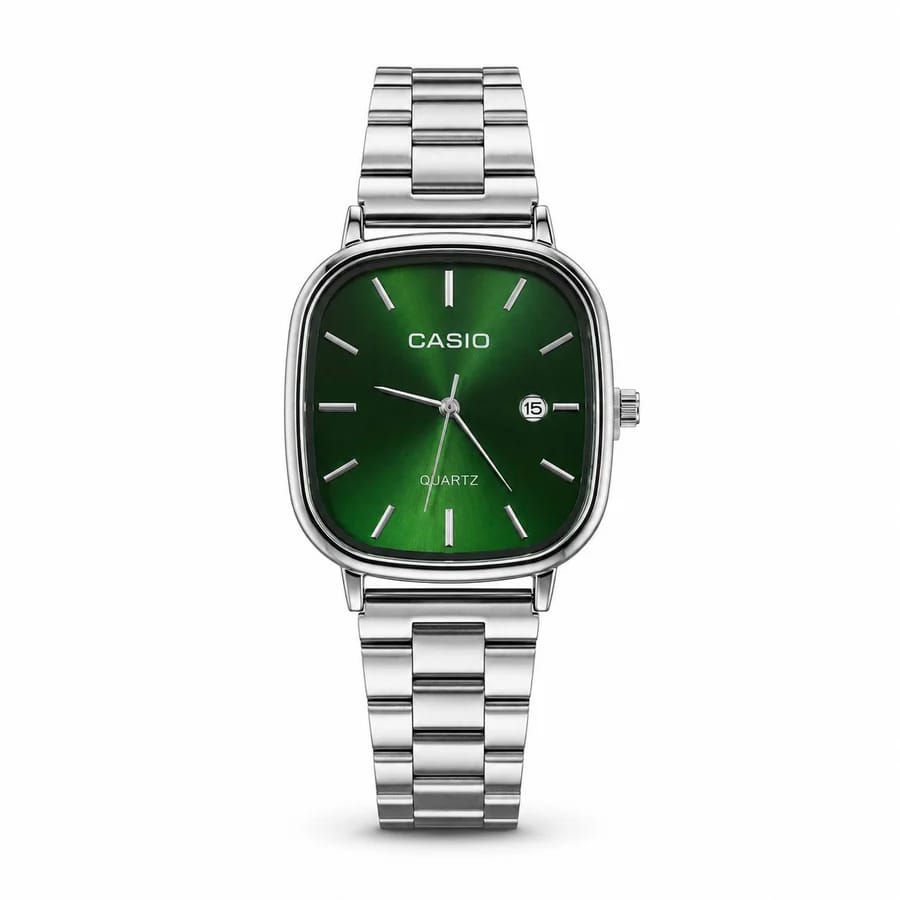 Errav Classic Green Dial Stainless Steel Watch