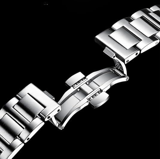 Errav Classic Black Dial Stainless Steel Waterproof Watch