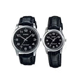 CASIO Water Resistant Analog Couple Watch Set MTP/LTP-V001L-1BUDF