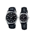 CASIO Water Resistant Analog Couple Watch Set MTP/LTP-V001L-1BUDF