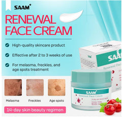 SAAM Renewal Face Cream | Melasma, Freckles, Age Spots & Dark Spots