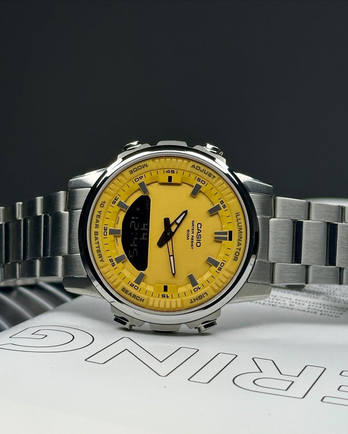 Casio Illuminator Stainless Steel Analog-Digital Watch