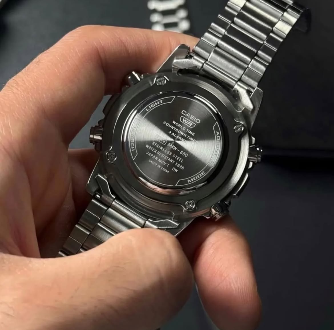 Casio Illuminator Stainless Steel Analog-Digital Watch