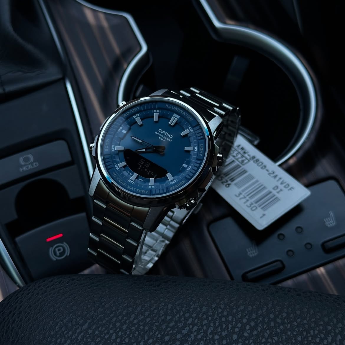 Casio Illuminator Blue Dial Stainless Steel Watch