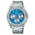 Casio Collection Analog MTP-1375D-2A2VDF Blue Dial Stainless Steel Men's Watch