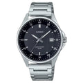 Casio Enticer MTP-E705D-1EVDF Date Analog Black Dial Stainless Steel Men's Watch