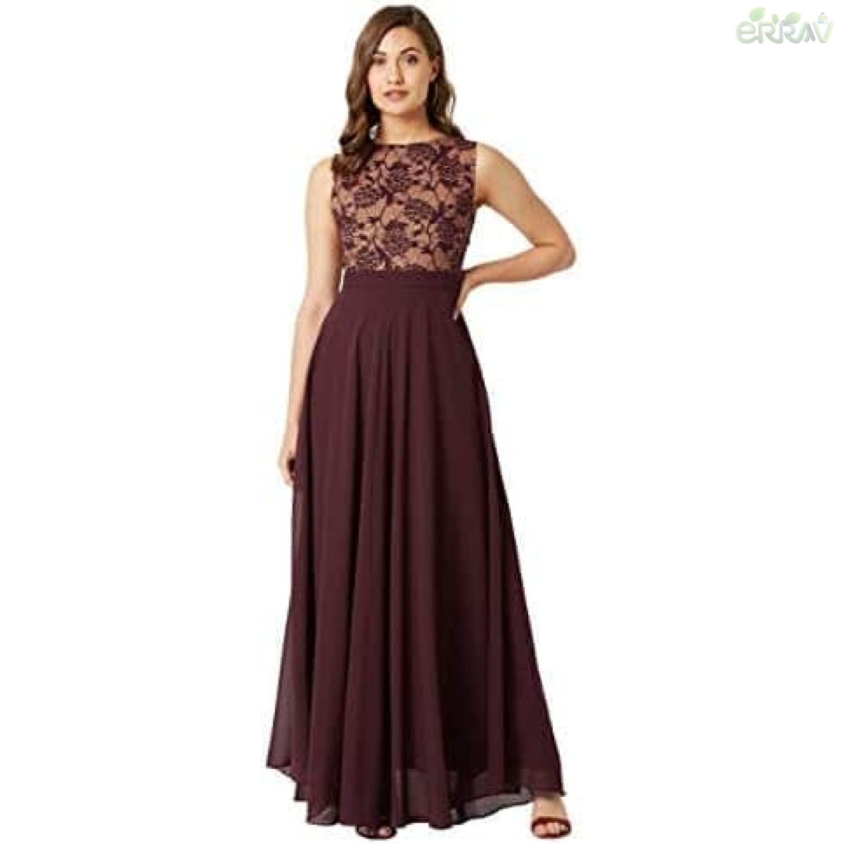 Miss Olive Lavender Lace Maxi Dress