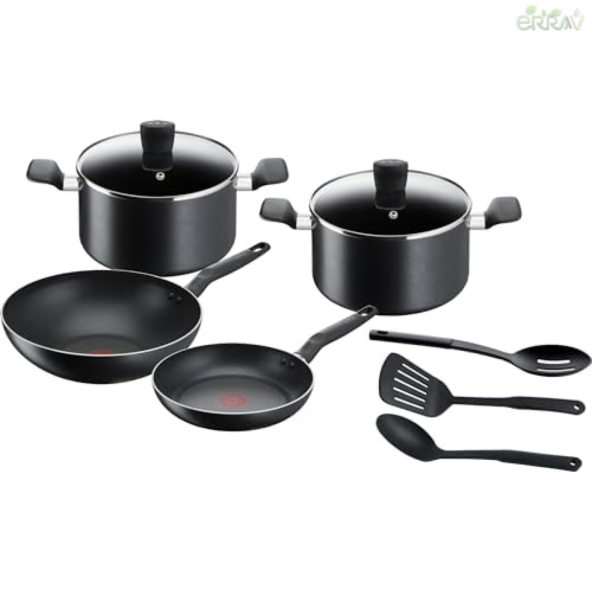 Super Cook 9 pc set frypan 24 cm wokpan 28 cm