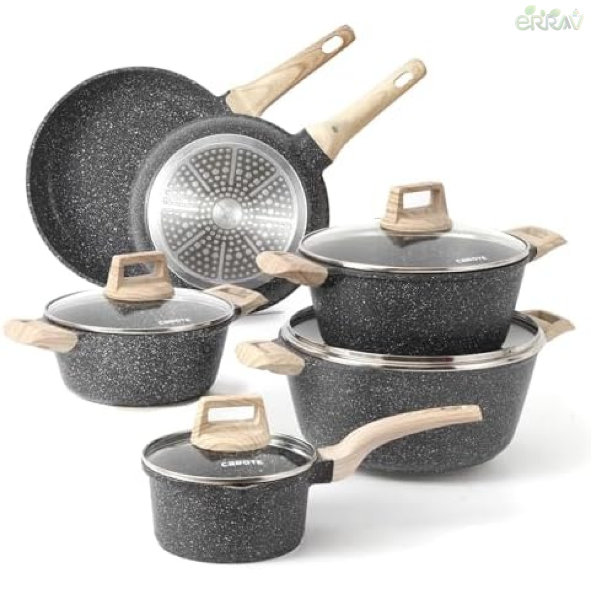 CAROTE Nonstick Granite Cookware Sets